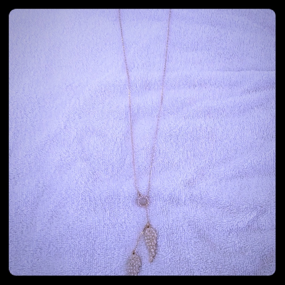 Gold angel necklace